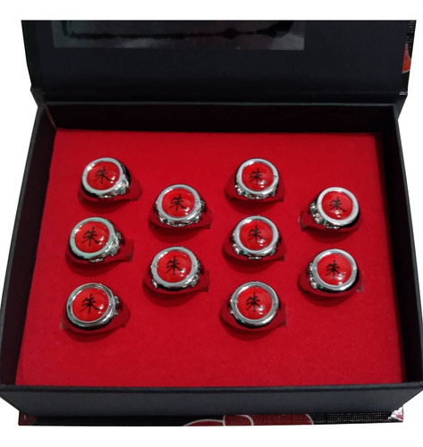 Naruto Akatsuki Anillos Por 10 Unidades Coleccion