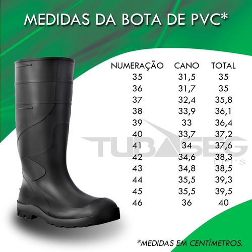 bota de pvc protege picada de cobra