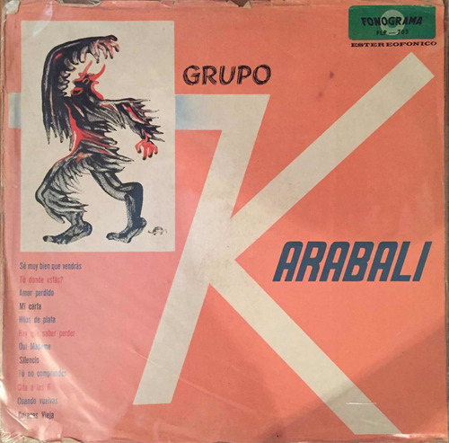 Disco Lp - Grupo Karabali / Grupo Karabali. Album