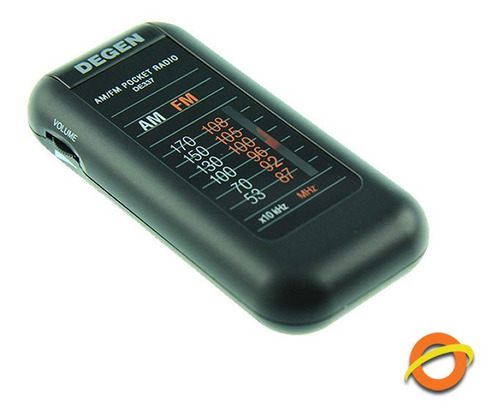 Radio Portatil De Bolsillo Am Fm Degen De337 Con Auriculares