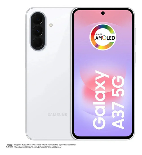 Celular Samsung Galaxy A37 5G 128GB, 8GB RAM, Câmera 50MP