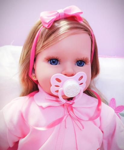 Imagem 8 de 8 de Bebe Reborn Boneca Girafinha Menina 48cm Realista