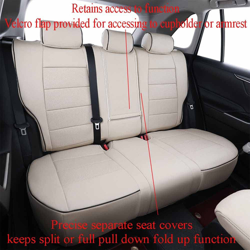 Fundas De Asiento Para Automóvil Ekr Custom Fit -beige