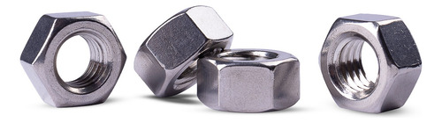 Porca Sextavada Inox 304 M16 Rosca Grossa 10 Pçs Chave 24mm