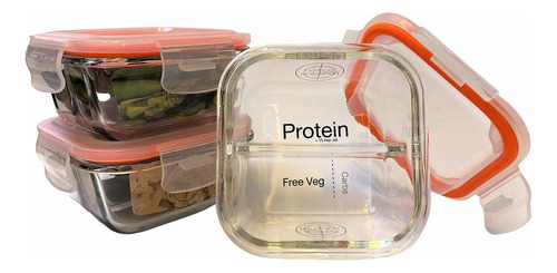 Bariatric Portion Control Prep Containers 3pk, Pérdida De