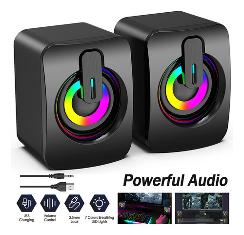 Altavoces De Computadora Con Cable Usb Para Computadora De E