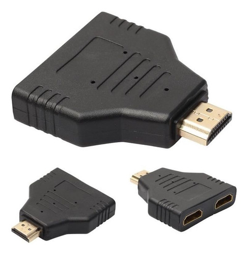 Adaptador Divisor Hdmi Macho A Dual Hembra De 1 A 2 Vías Par