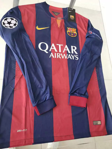 Camiseta Retro Messi Club Barcelona Final 2015 Manga Larga