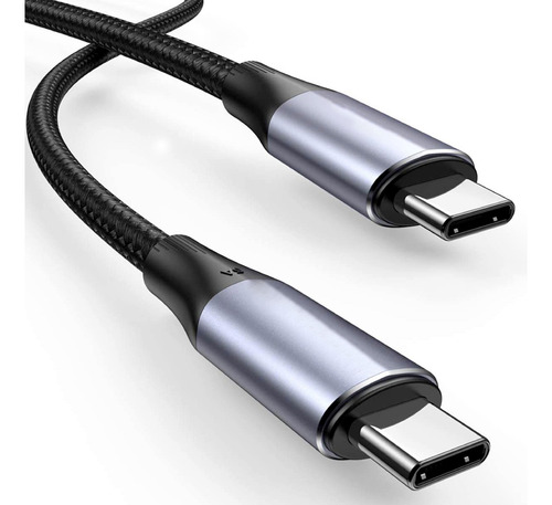 Imagen 1 de 10 de Cable 2 Metros Usb C Thunderbolt 3 100w 4k 60ghz 10gbps
