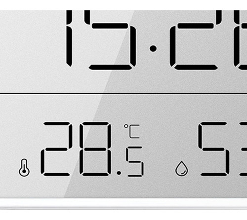 Despertador Digital, Pantalla Lcd, Temperatura, Humedad Y Ti