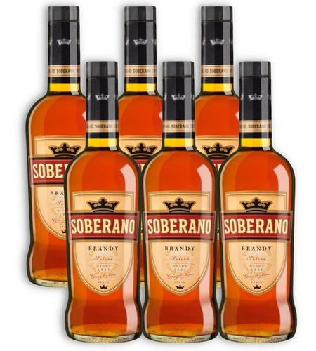 Brandy Solera Soberano Caja X6u 700ml Jerez Español Premium