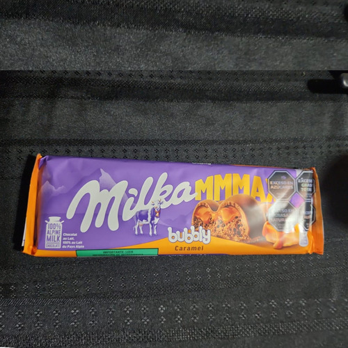 Chocolate Milka Max Bubbly Caramel 250 G Importado