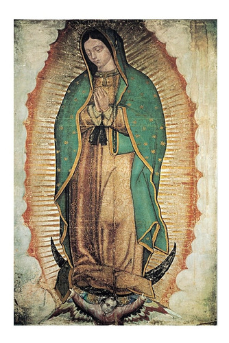Virgen De Guadalupe Lienzografia 60x90 Con Bastidor 