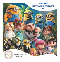 Comprar Kit Digital Imagenes Png Minions Mi Villano Favorito 3d