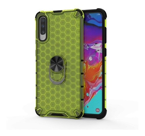 Funda Diseño Honeycomb Con Anillo  Para Samsung A50