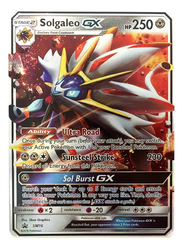 Cartas Pokemon Solgaleo Gx Promo