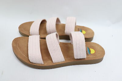 Maui Island Womenâ¿¿s Malibu Black Strap Sandals Pink Ttf