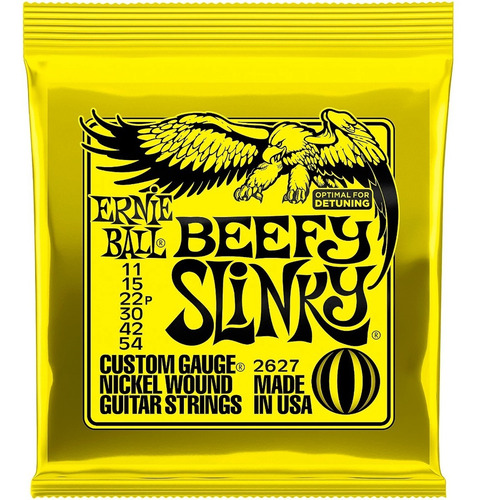 Cuerdas Ernie Ball De Guitarra Eléctrica Beefy Slinky 11/54