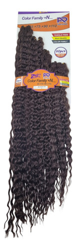 Cabelo Organico Cacheado Longo Ariel Russia Crochet Braids Cor Chocolate