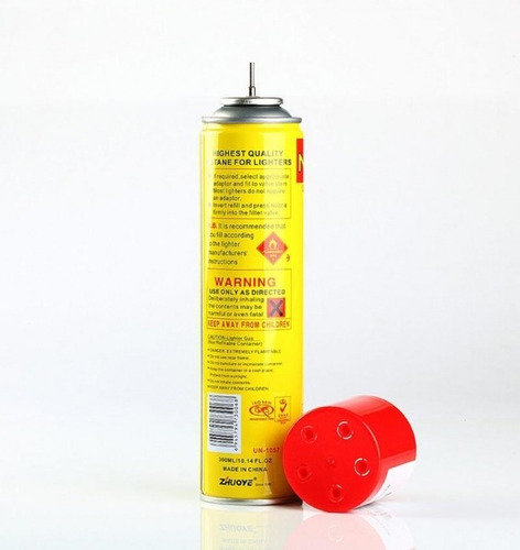 Recarga De Gas Para Soplete Flameador Tubo Aerosol 300 Cc