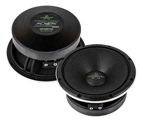 Par Medio Rango 6.5 Deaf Bonce Arnold Ap-m67ac 300w Rms Color Negro/gris