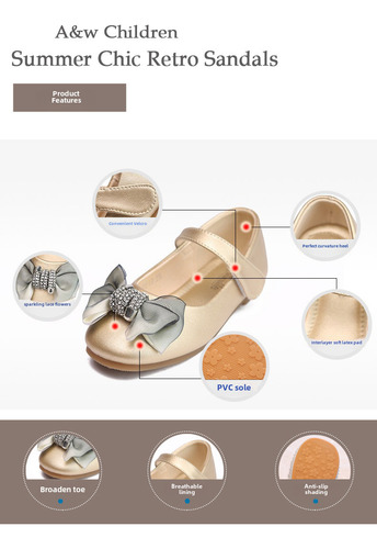 Zapatos De Baile Estilo Princesa Para Niñas, Primavera Y Oto