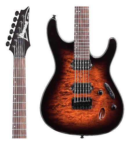 Guitarra Ibanez S621qm S 621 Qm Dragon Eye Burst Material Do Diapasão Rosewood Orientação Da Mão Destro