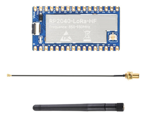 Placa De Desarrollo Rp2040-lora Hf+antena Sx1262 850-930 Mhz