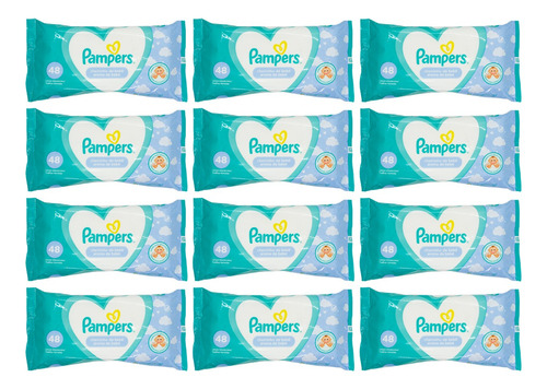 Pampers Kit X12 Toallitas Húmedas Aroma Caricia De Bebé 