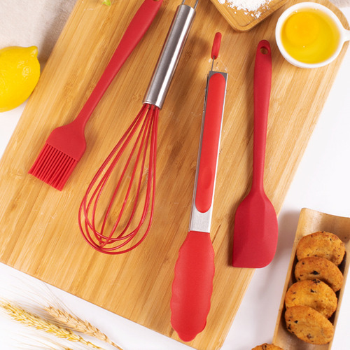 Juego De Utensilios De Cocina De Silicona, 4 Unidades, Espát