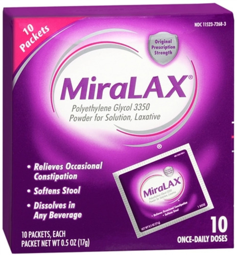 Miralax Polvo Paquetes De 10 Cada Una (pack De 6)