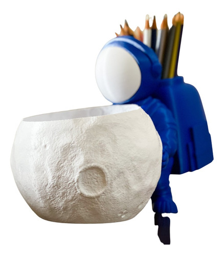 Astronauta E Sua Lua - Decoração 3d