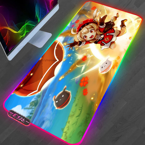 Alfombrilla Raton Klee Linda Rgb Jugador Led Ordenador Para