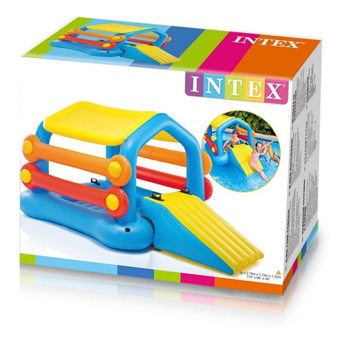 Imagen 2 de 5 de Tobogan Isla Inflable Flotante Intex #58294