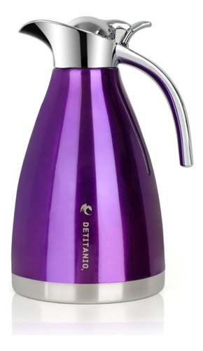 Jarra Térmica De Acero Inoxidable 1500 Ml. Detitanio Café Te