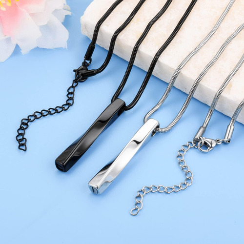 2 Pcs Joyas De Cremación Para Cenizas Collar De Urna De La B