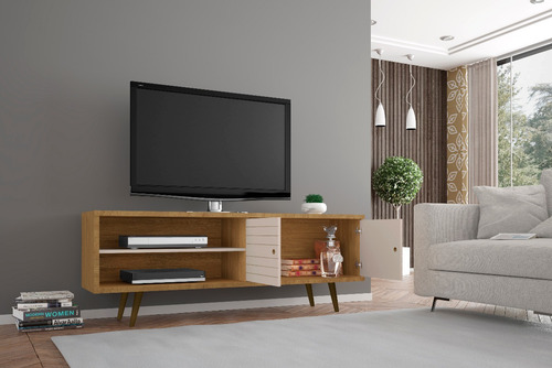 Imagen 4 de 5 de Mueble Rack Para Tv En Madera Mdp Onix Cin/off