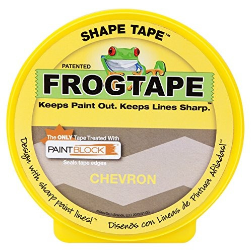 Frogtape 282549 Forma Pintura Cinta Cinta, Chevron Diseño, 1