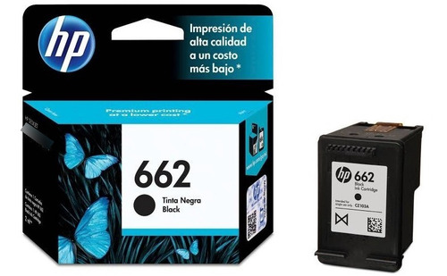 Tinta Hp 662 Negro Original Fuera De Fecha Factura Cz103al