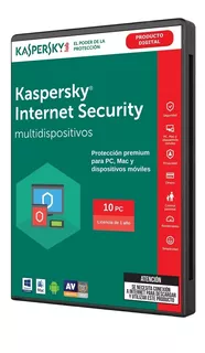 Antivirus Kaspersky Internet Security 10 Pc 1 Año