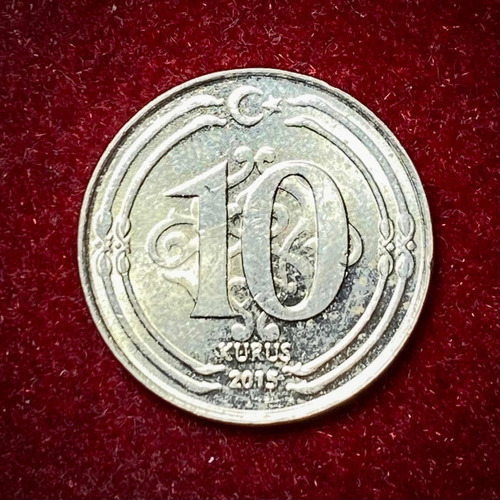 Moneda 10 Kurus Turquia 2015 Km 1241