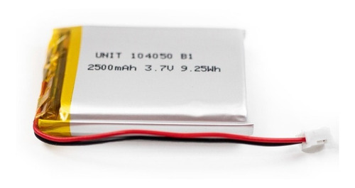 2500mah Bateria Recargable Lipo 104050 3.7v 50x40x10 Mm