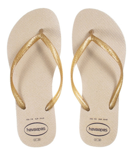 Chinelo Feminino Slim Gloss Areia Havaianas