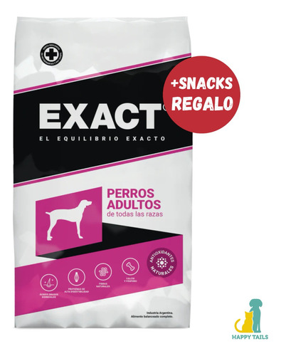 Exact Perro Adulto X 25 Kg + Regalo - Happy Tails