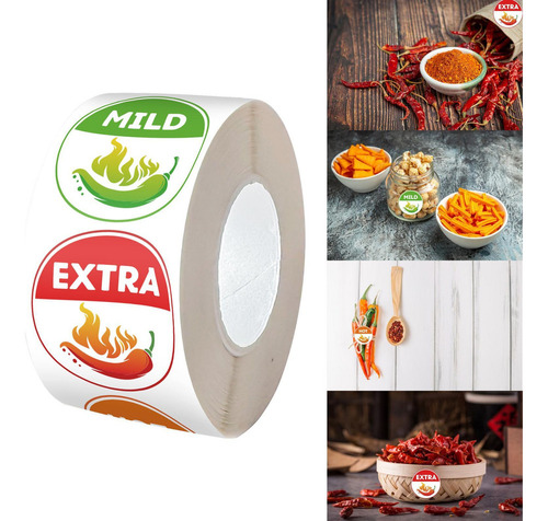 Indicador De Picante Casero De 4 Niveles 500x Para