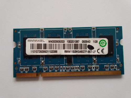 Memoria Para Laptop Ramaxel De 1 Giga