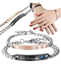 Comprar  Pulsera Para Parejas Rey  Y Reina  Regalo Especial Novios