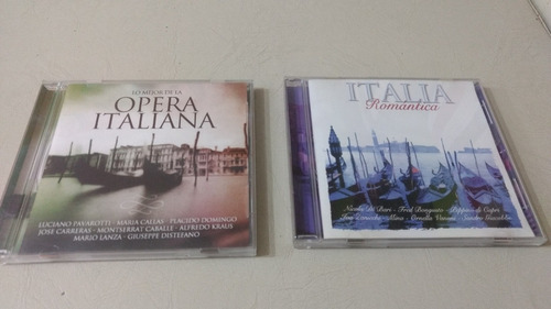 Lote 2 Cds Música Italiana: Opera Y Romántico