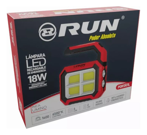 Lampara Recargable Led 18w Luz Led Policial Linterna Tactico