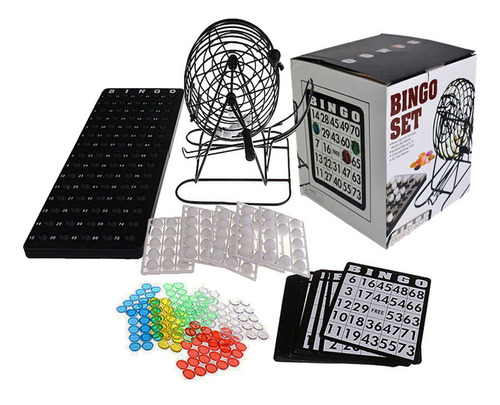 Bingo Bolillero De Metal Juego De Mesa Familiar Set 